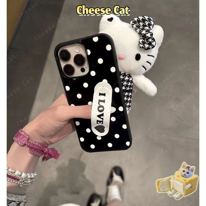 ins Kitty Giá đỡ điện thoại di động dính phong cách Hàn Quốc siêu mỏng giá đỡ điện thoại di động có thể thu vào vô hình