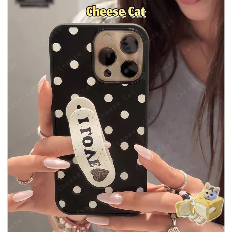 ins Kitty Giá đỡ điện thoại di động dính phong cách Hàn Quốc siêu mỏng giá đỡ điện thoại di động có thể thu vào vô hình