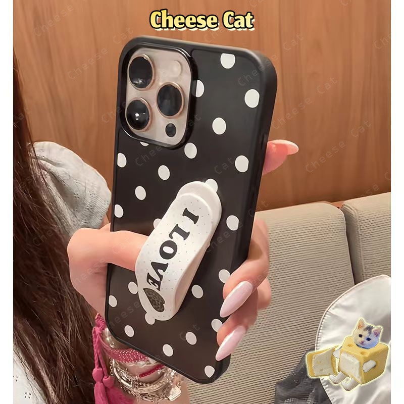 ins Kitty Giá đỡ điện thoại di động dính phong cách Hàn Quốc siêu mỏng giá đỡ điện thoại di động có thể thu vào vô hình
