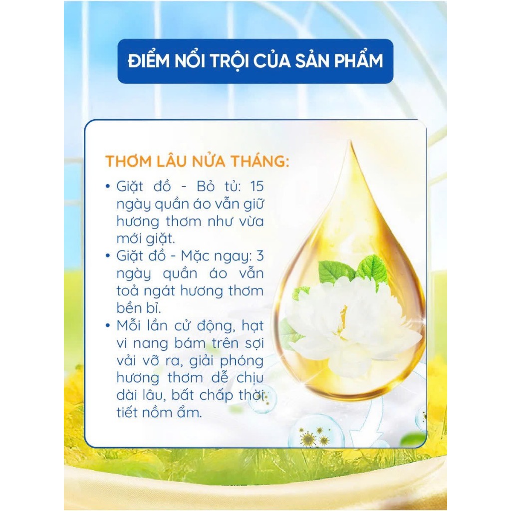 (Mua 1 tặng 1) Nước giặt xả  CleanZ Công Nghệ Kép Sạch Sâu, Lưu Hương Lâu Dài, Bảo Vệ Màu Quần Áo
