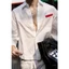 Áo Sơ Mi Trắng Rã Rập in kéo lụa form Boxy Devotus Local Brand - Ego Shirts