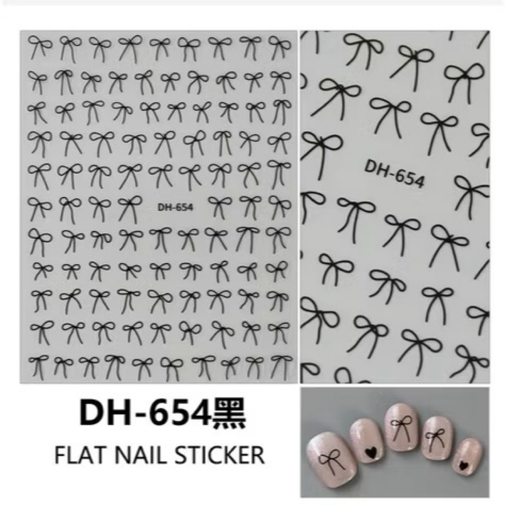 sticker nơ siêu hót gắn nail - sẵn 3 màu