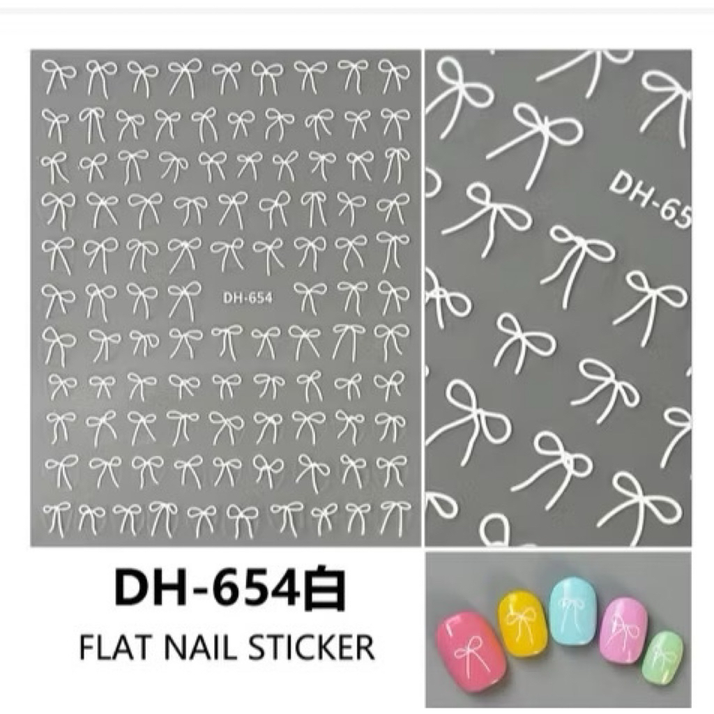 sticker nơ siêu hót gắn nail - sẵn 3 màu