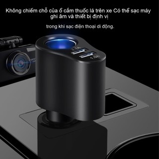 Bộ sạc ô tô 3 trong 1, mở rộng ba cổng (2 cổng USB, 1 cổng PD Type-C 3.1A), bộ sạc nhanh USB 3.0 cho ô tô.