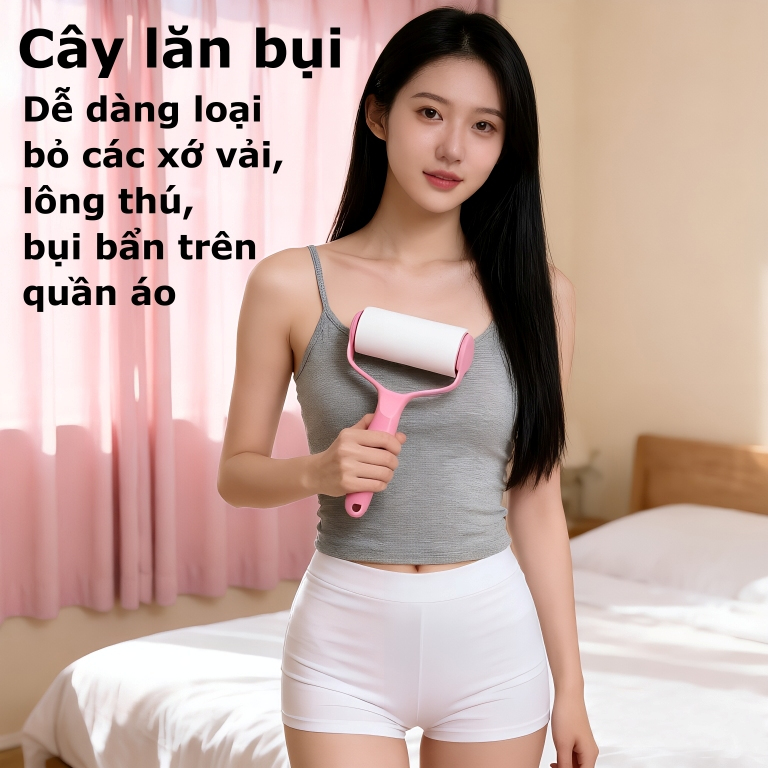 Combo-Cuốn lõi bụi đa năng cây lăn bụi 10cm 16cm lõi cây lăn bụi lăn giường làm sạch quần áo 】