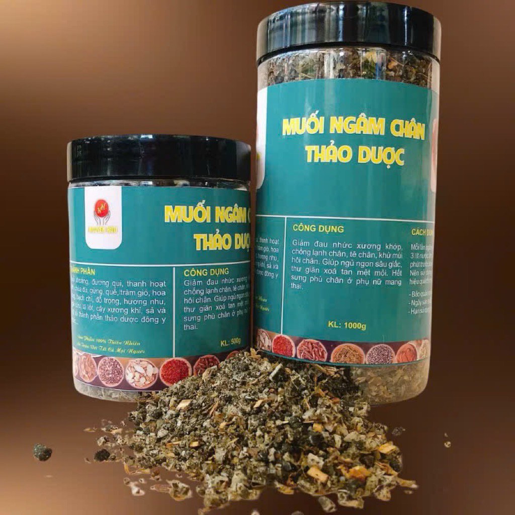 Muối Ngâm Chân Thảo Dược 1kg - Muối Nguyên Hữu - Thải Độc Thư Giãn, Giảm Sưng Phù Cho Mẹ Bầu @suúhishop94