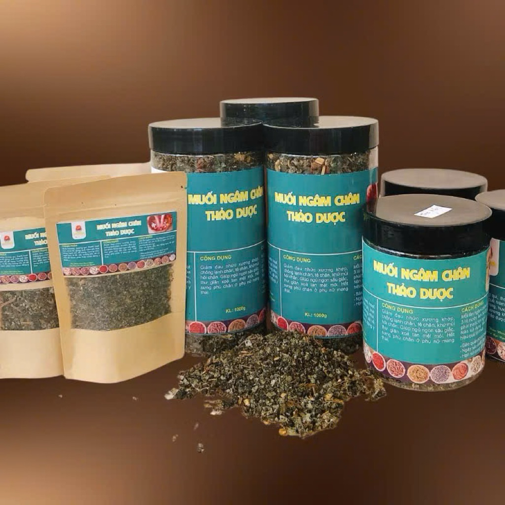 Muối Ngâm Chân Thảo Dược 1kg - Muối Nguyên Hữu - Thải Độc Thư Giãn, Giảm Sưng Phù Cho Mẹ Bầu @suúhishop94