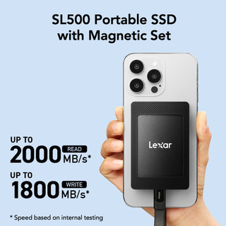 Ổ Cứng SSD Di Động Lexar SL500 Kèm Magsafe 1TB 2TB USB 3.2 Tốc Độ 2000mbs