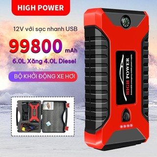 Bộ dụng cụ khởi động khẩn cấp LONAISCI Bộ sạc dự phòng khởi động xe hơi 99800mAh Bộ dụng cụ khởi động xe hơi kèm bơm hơi