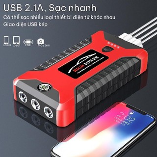Bộ dụng cụ khởi động khẩn cấp LONAISCI Bộ sạc dự phòng khởi động xe hơi 99800mAh Bộ dụng cụ khởi động xe hơi kèm bơm hơi