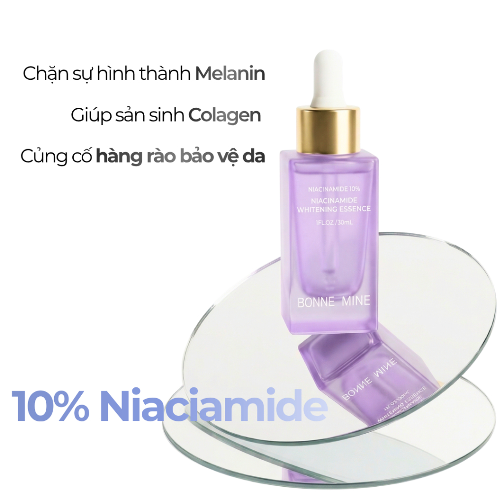 Serum B3 10% Niacinamide Dưỡng Sáng, Mờ Thâm, Phục Hồi Da Tổn Thương Do Ánh Nằng 30ml
