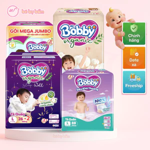 ✨ Tã Bỉm Bobby Ultra+, Premium Soft, Organic Ngày, Đêm - Bỉm quần, Size NB, S, M, L, XL, XXL, 3XL
