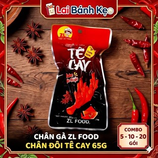 [COMBO 5-10-20] Chân Gà ZL Food Vị Tê Cay 65g - Vị Cay Nồng Hấp dẫn.