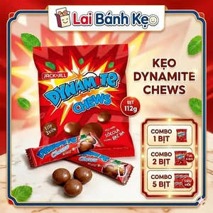 Kẹo Dynamite Chews Nhân Socola Hương Bạc Hà (Gói 112g)