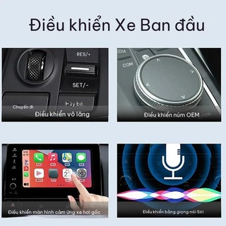 Bộ chuyển đổi CarPlay không dây Android Auto 2 trong 1 Kết nối tự động không dây Cắm và chạy WiFi Có dây Không dây USB