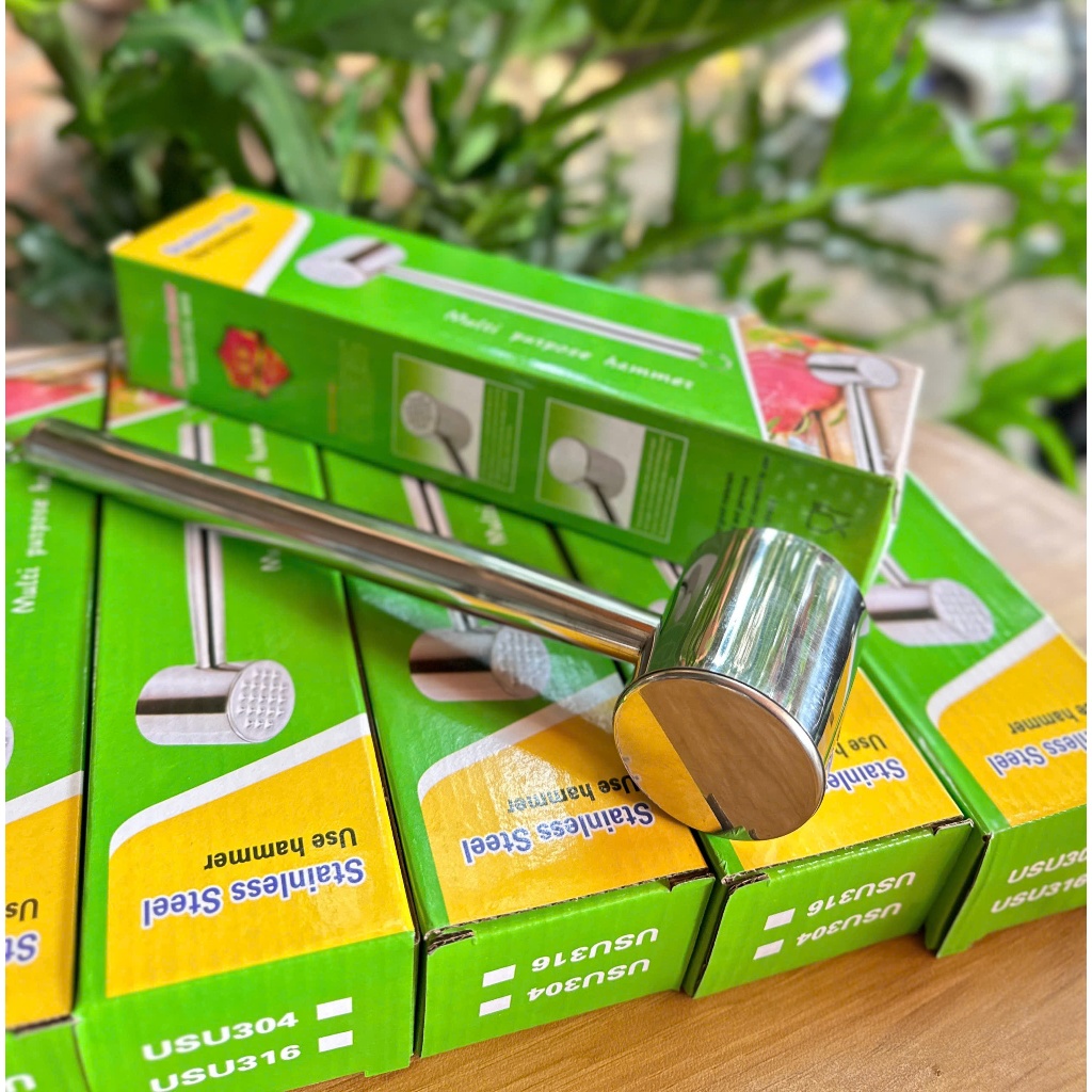 BÚA ĐẬP THỊT INOX CAO CẤP – DỤNG CỤ NHÀ BẾP ĐA NĂNG