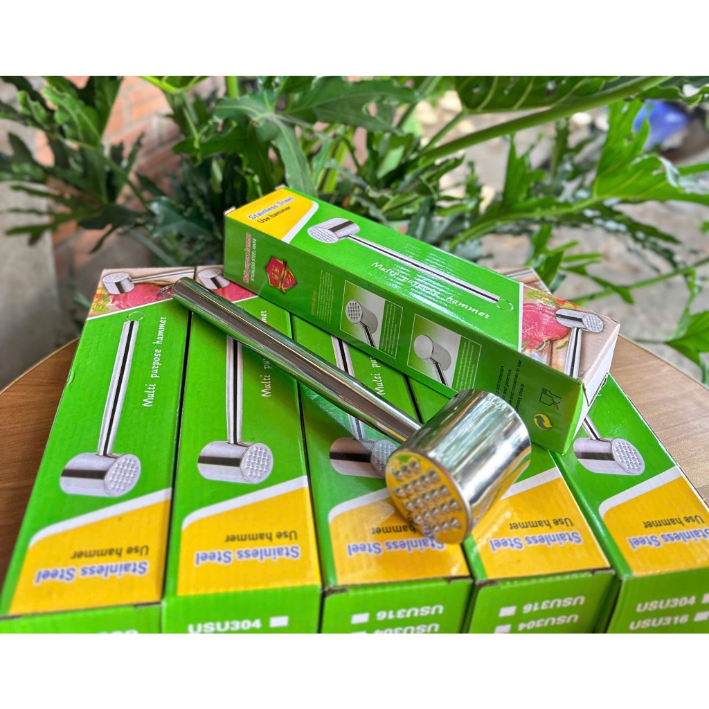 BÚA ĐẬP THỊT INOX CAO CẤP – DỤNG CỤ NHÀ BẾP ĐA NĂNG