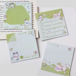 LEAFBOOK Giấy Note Ghi Chú Hoạt Hình/ Sticky Notes Ghi Nhớ Mini – Nhiều Mẫu Dễ Thương, Tiện Lợi Cho Học Sinh & Văn phòng