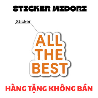 [S2] Sticker Túi Ví Da Xinh Từ Thương Hiệu Midori