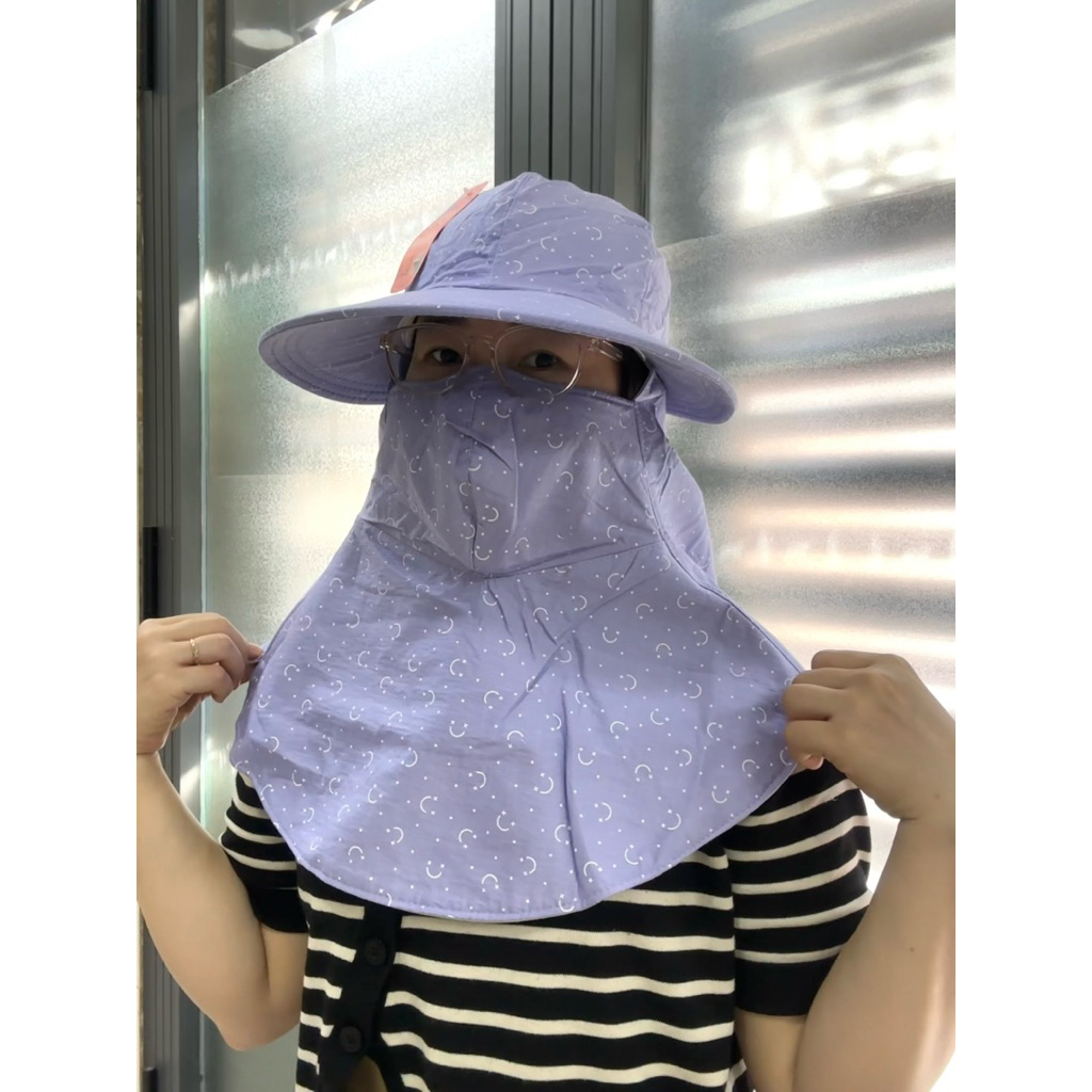 Nón Mũ Chống Nắng Vải Mát Cho Nữ, Thoáng Dễ Thở, Dây Kéo/Miếng Dán freesize