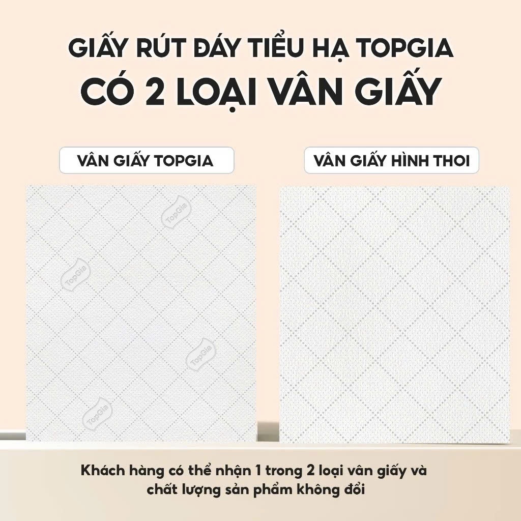 Giấy vệ sinh treo tường TopGia Tiểu Hạ 1000 tờ làm từ bột gỗ thiên nhiên 6 bịch hoặc 10 bịch