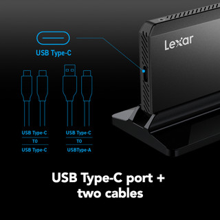 Ổ Cứng SSD Di Động Lexar SL660 BLAZE 1TB USB 3.2 Tốc Độ 2000mbs Kèm Led RGB