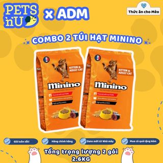 [CHÍNH HÃNG] [GIÁ TỐT] [TIẾT KIỆM] [TẶNG QUÀ] Thức Ăn Hạt Minino Tuna Cho Mèo Mọi Độ Tuổi Bổ Sung Đạm Và Canxi - 1.3kg