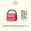 Sticker Dán Hình Túi Ví Balo Xách Áo Thun Trang Trí Nam Nữ Thương Hiệu M MIDORI