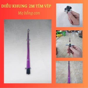 💥 Khung diều 2m tím víp. Mẹ bồng con 💥