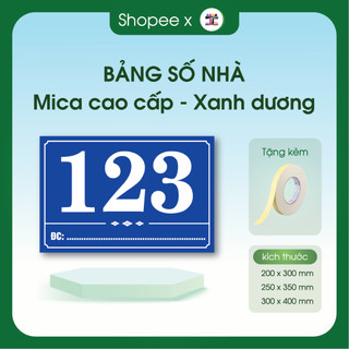 Bảng số nhà mới , Biển số nhà, bảng phòng ban, bảng cty, hộ kinh doanh In UV cao cấp trên Alu, Mica