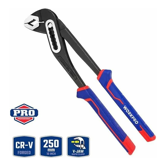 Kìm mỏ quạ WORKPRO bằng thép CR-V cao cấp WP231028 - 250mm (10 inch), WP231029 - 300mm (12 inch) - Hàng chính hãng