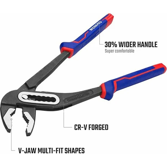 Kìm mỏ quạ WORKPRO bằng thép CR-V cao cấp WP231028 - 250mm (10 inch), WP231029 - 300mm (12 inch) - Hàng chính hãng