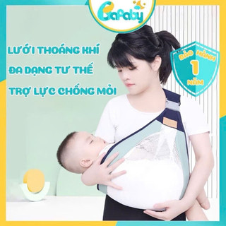 Địu lưới cho bé, địu lưới thoáng khí nhiều tư thế
