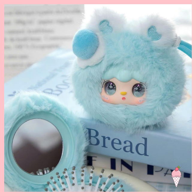 [Hỏa tốc HCM] Móc khóa gấu bông Yooki Mirror Comb Series Heat Charging Station Blind Box Plush Doll