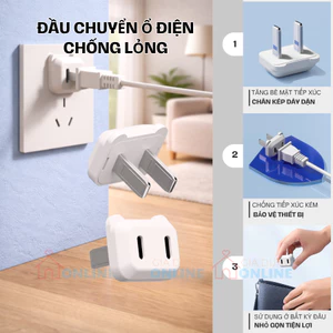 Đầu chuyển chống lỏng chân cắm phích dẹp cho ổ điện