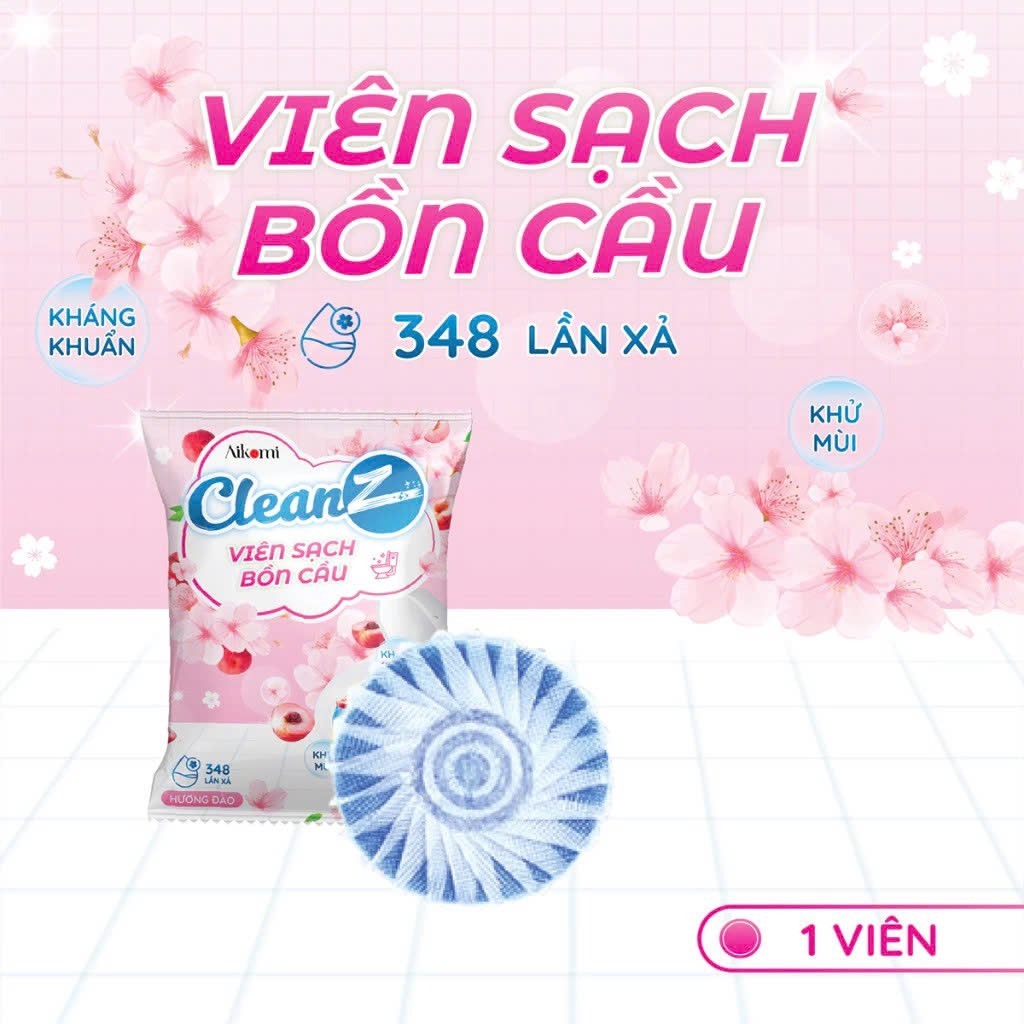 Viên Sạch Bồn Cầu CleanZ Hương Hoa Anh Đào