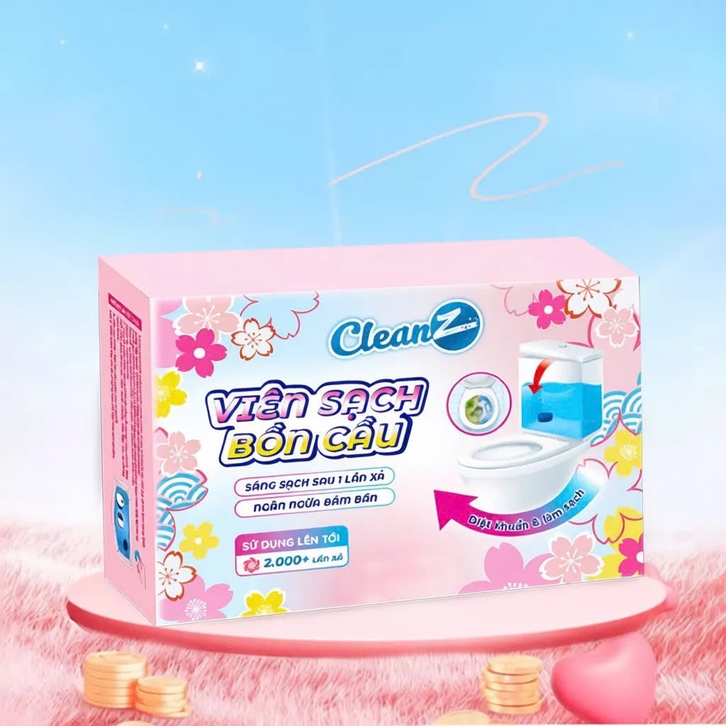 Viên Sạch Bồn Cầu CleanZ Hương Hoa Anh Đào