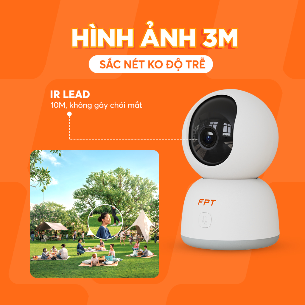 Camera Wifi AI Trong Nhà FPT Play 4 - 3MP Rõ Nét - Lưu Trữ Cloud Bảo Mật, Xoay 360, Bảo Hành Chính Hãng FPT Telecom | BigBuy360 - bigbuy360.vn