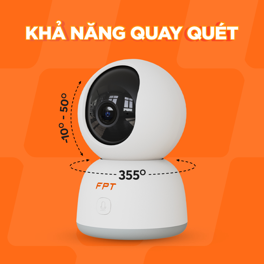 Camera Wifi AI Trong Nhà FPT Play 4 - 3MP Rõ Nét - Lưu Trữ Cloud Bảo Mật, Xoay 360, Bảo Hành Chính Hãng FPT Telecom | BigBuy360 - bigbuy360.vn