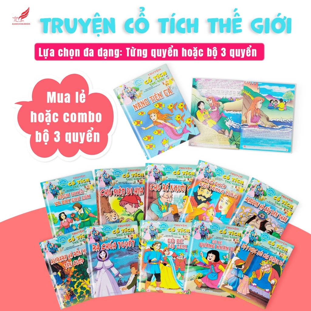 Sách- Bộ Truyện Cổ Tích Thế Giới – Tủ Sách Phát Triển Ngôn Ngữ Tiếng Việt – Sách Thiếu Nhi