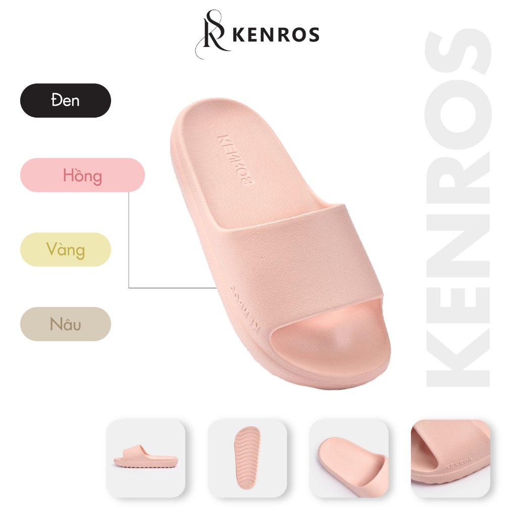 Dép Bánh Mì Nam Nữ Đế Đúc Kenros, Chất Liệu Chống Trượt, Siêu Nhẹ, Mang Thoải Mái,Êm Chân