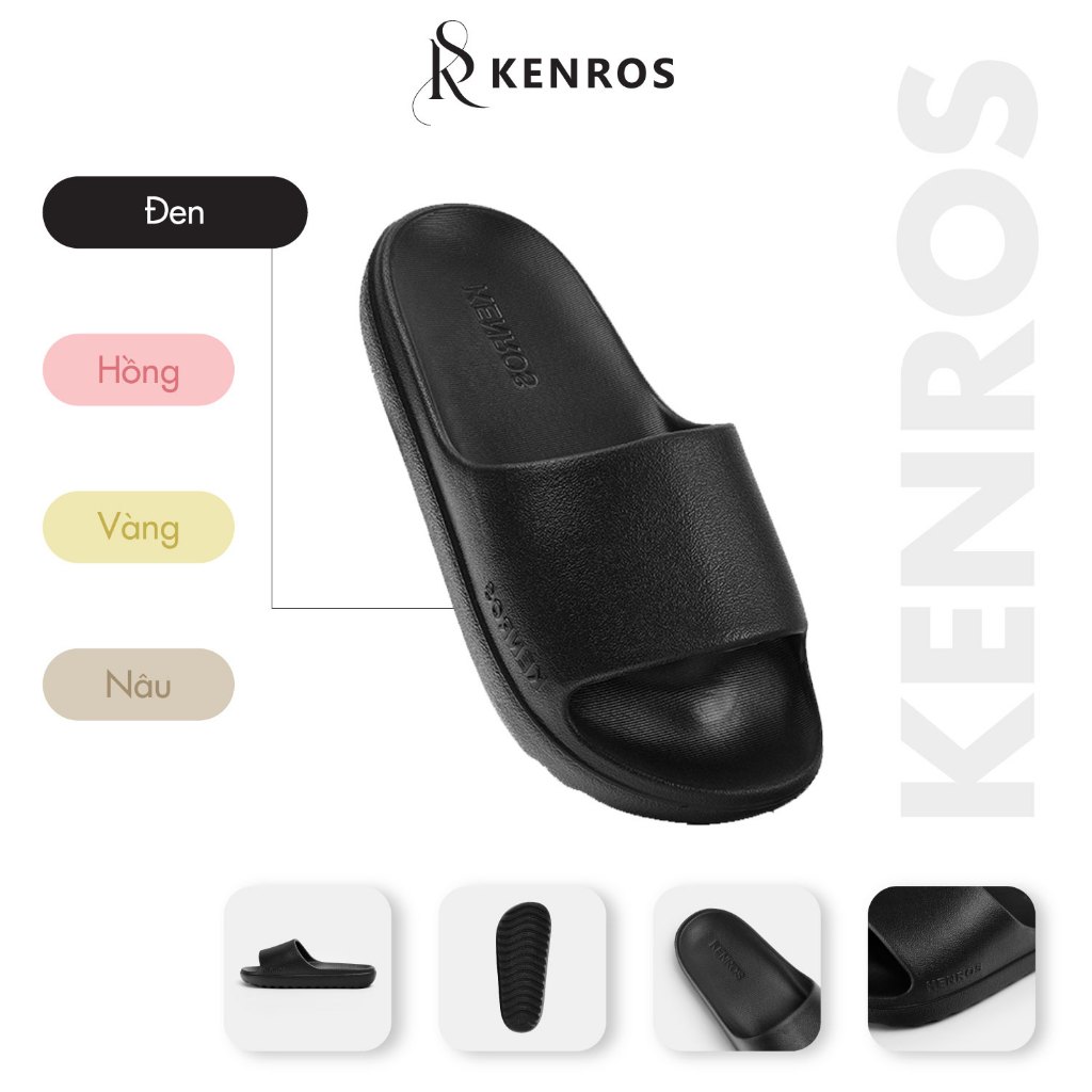 Dép Bánh Mì Nam Nữ Đế Đúc Kenros, Chất Liệu Chống Trượt, Siêu Nhẹ, Mang Thoải Mái,Êm Chân