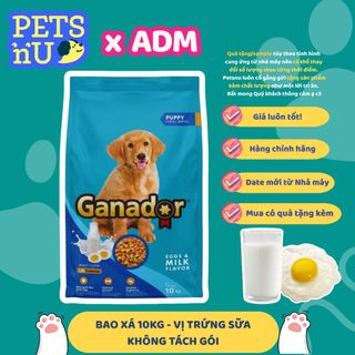 [CHÍNH HÃNG][GIÁ TỐT] [TẶNG QUÀ]  - [Bao 10kg] Thức ăn cho chó Ganador bao xá 10kg - Hạt cho chó con và chó trưởng thành