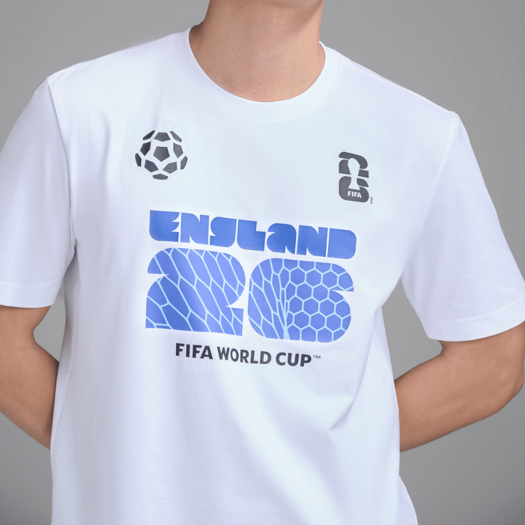 [TẶNG TẤT WC 2026]Áo thun Tshirt nam nữ Cotton Compact World Cup England Edition 26, Áo cổ vũ đội tuyển Anh thoáng khí