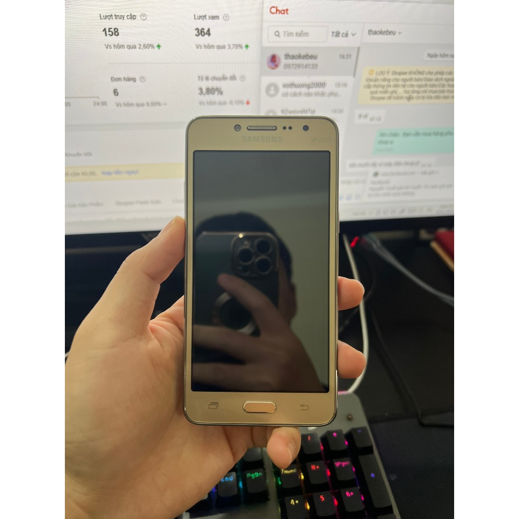 Điện Thoại Samsung Galaxy J2 Prime 4G Đẹp >95% Máy Phụ ,Pin Trâu, Giá Rẻ TẶNG CÁP SẠC