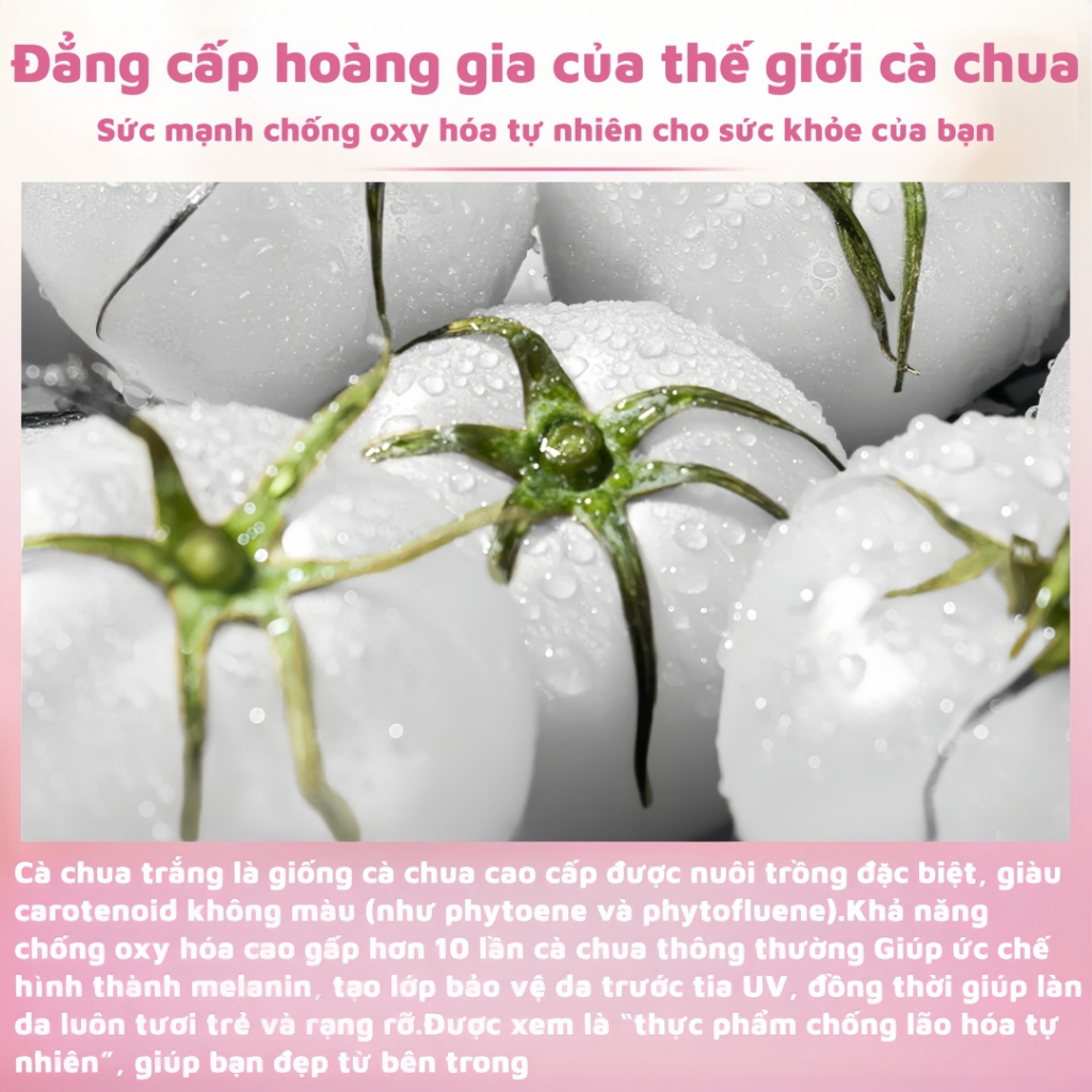 【Hàng sẵn】7Lume Nước uống Cà chua trắng bổ sung Trắng da sáng da chống oxy hóa làm đẹp da