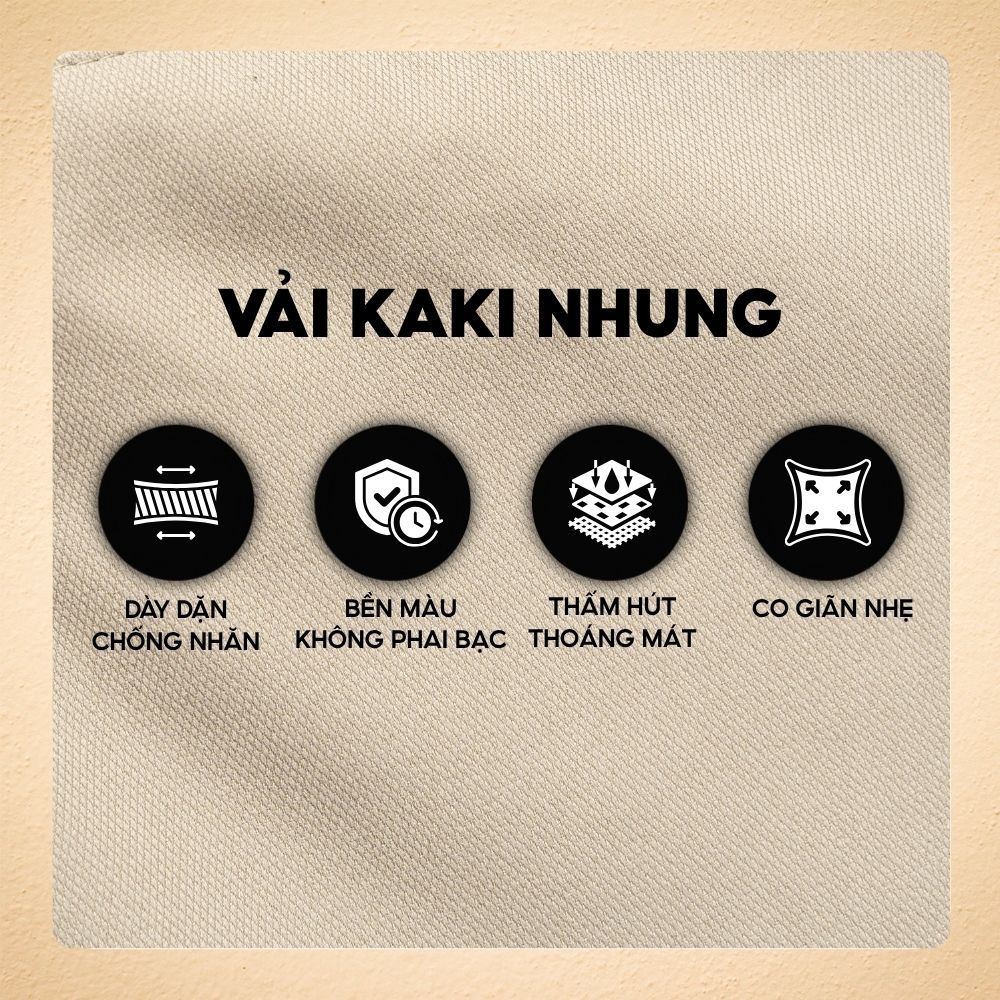 Quần short kaki nam Infinity Agile, form trên gối,co giãn dễ chiu, mềm mịn, tôn dáng - FEAER