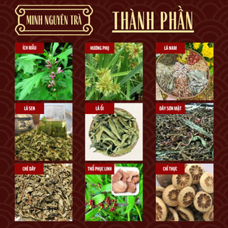 Trà Túi Lọc Tiêu mỡ - Minh Nguyên - Đốt Mỡ Bụng Nội Tạng, An Toàn Không Tích Nước, Detox giảm cân - Túi 50 lọc