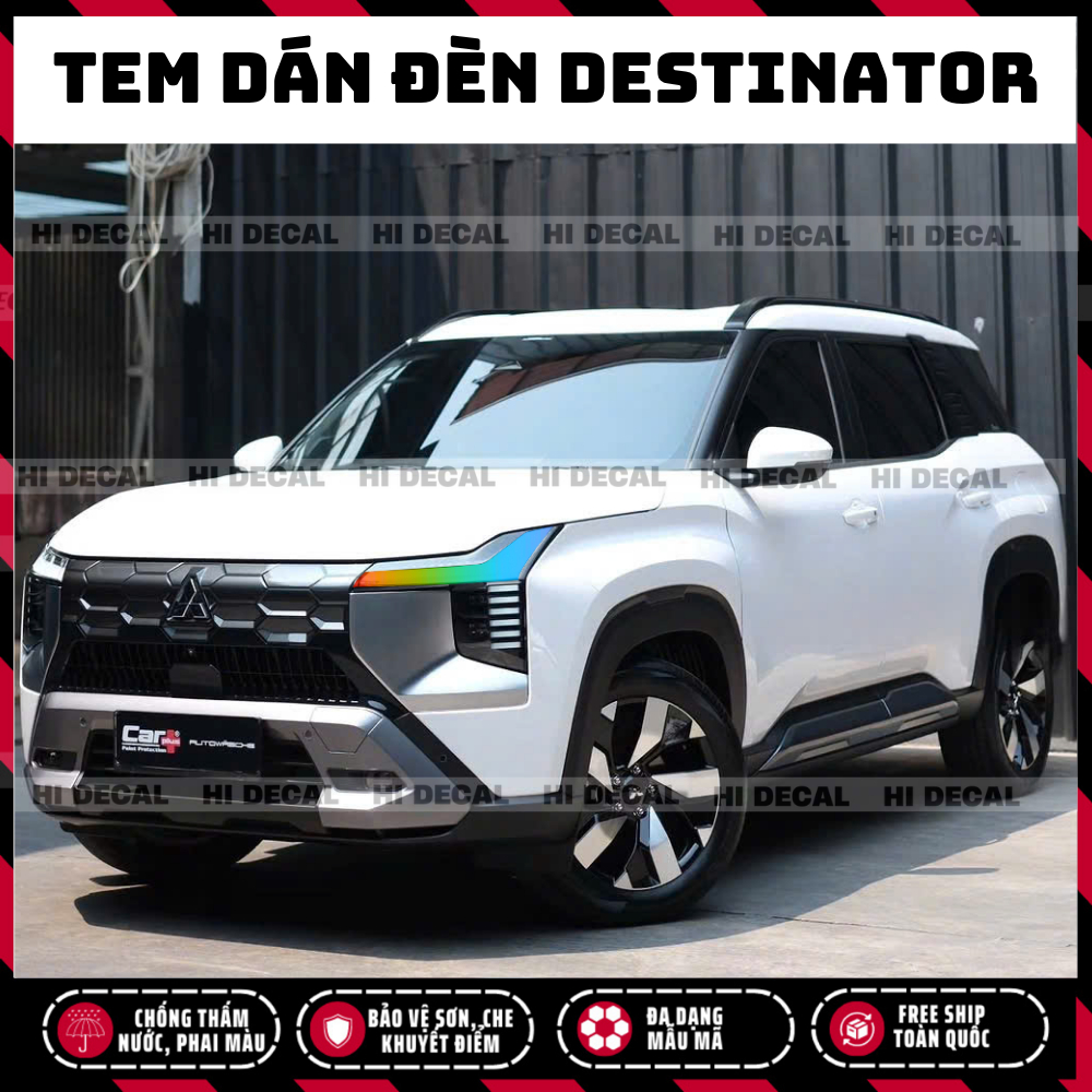 Decal tem dán đèn DST DESTINATOR, decal đổi màu bảo vệ đèn chống xước