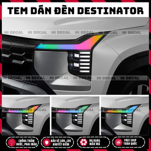 Decal tem dán đèn DST DESTINATOR, decal đổi màu bảo vệ đèn chống xước
